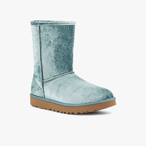 Ugg Classic Short II Velvet Women Boots White/Green (1506ZHTPC)